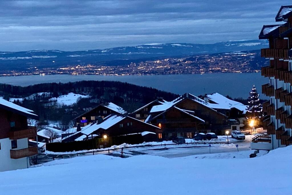 Duplex En Station Vue Sur Lac Leman Thollon-les-Memises Buitenkant foto